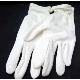 paire de gants blancs tenue de cérémonie taille 8 fermeture élastique
