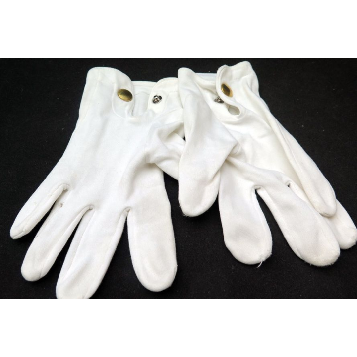 paire de gants blancs tenue de cérémonie taille 8 