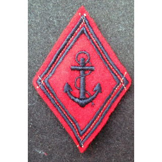 LOSANGE DE BRAS MODÈLE 45 : artillerie de marine troupe avec crochets