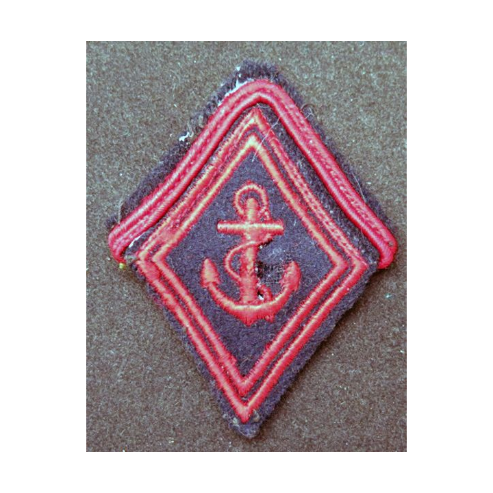 LOSANGE DE BRAS MODÈLE 45 : modèle 1° classe infanterie coloniale avec liseré d'engagé AFN