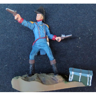 SOLDAT DE PLOMB : officier US de la cavalerie (socle en résine)
