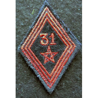 LOSANGE DE BRAS MODÈLE 45 : Ecusson  troupe du 31° régiment de Génie