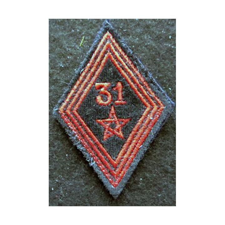 LOSANGE DE BRAS MODÈLE 45 : Ecusson  troupe du 31° régiment de Génie