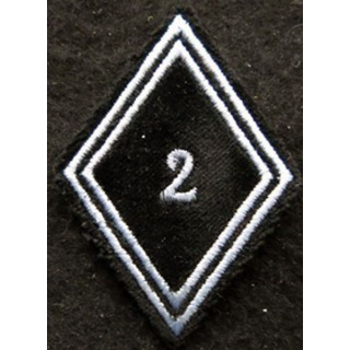 LOSANGE DE BRAS MODÈLE 45 : Ecusson troupe de la 2° compagnie de commandement et de Transmissions (CCT)