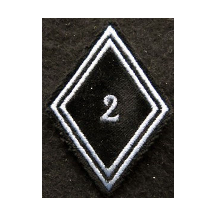 LOSANGE DE BRAS MODÈLE 45 : Ecusson troupe de la 2° compagnie de commandement et de Transmissions (CCT)
