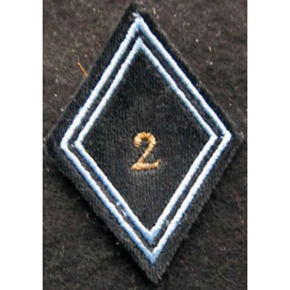 LOSANGE DE BRAS MODÈLE 45 : Ecusson sous officiers de la 2° compagnie de commandement et de Transmissions (CCT)