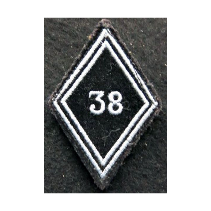 LOSANGE DE BRAS MODÈLE 45 : Ecusson troupe du 38° régiment de Transmissions
