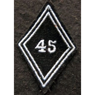 LOSANGE DE BRAS MODÈLE 45 : Ecusson troupe du 45° bataillon de Transmissions
