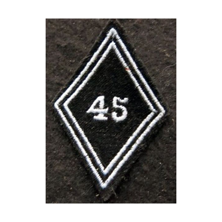LOSANGE DE BRAS MODÈLE 45 : Ecusson troupe du 45° bataillon de Transmissions