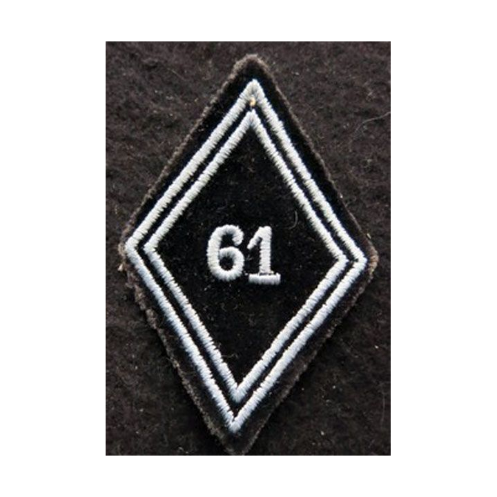LOSANGE DE BRAS MODÈLE 45 : Ecusson troupe 61° bataillon de commandement et de transmissions
