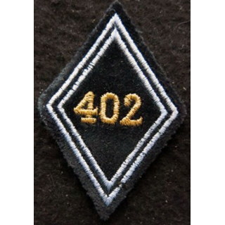 LOSANGE DE BRAS MODÈLE 45 : Ecusson sous officiers de la 402° compagnie de transmissions