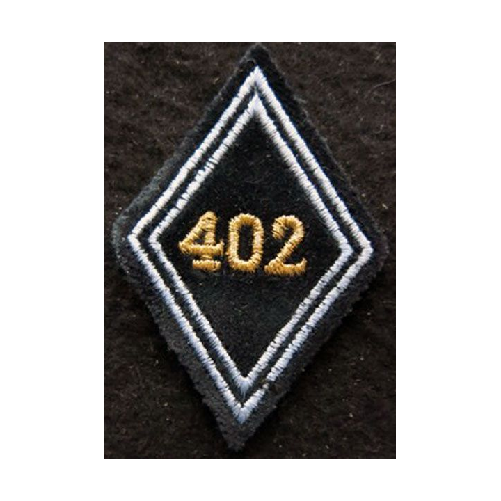 LOSANGE DE BRAS MODÈLE 45 : Ecusson sous officiers de la 402° compagnie de transmissions