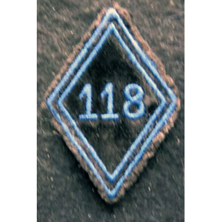 LOSANGE DE BRAS MODÈLE 45 : Ecusson troupe 61° bataillon de commandement et de transmissions