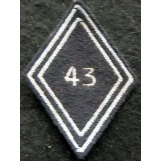 LOSANGE DE BRAS MODÈLE 45 : Ecusson troupe du 38° régiment de Transmissions