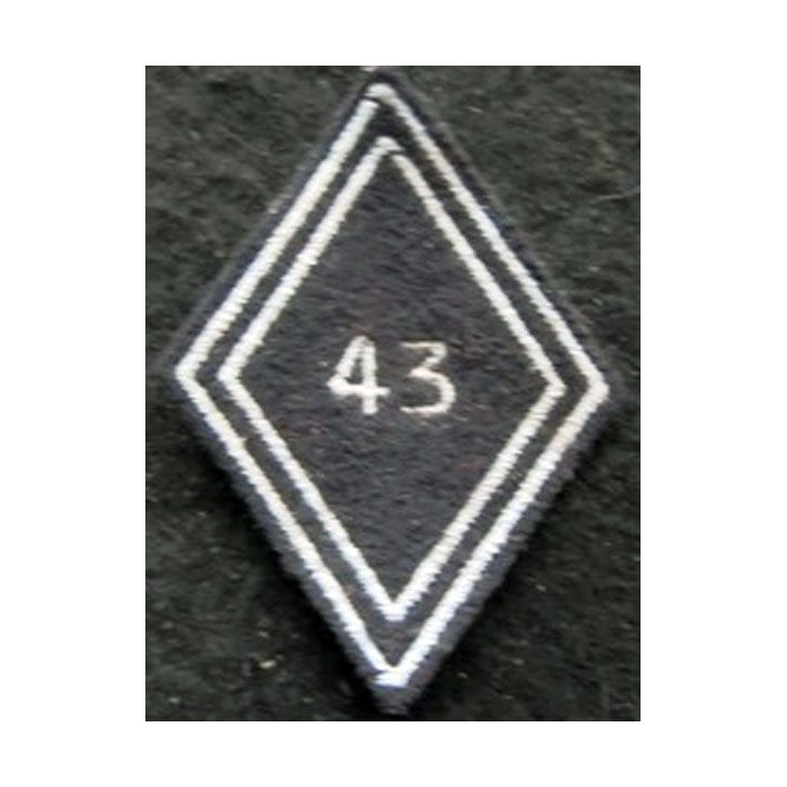 LOSANGE DE BRAS MODÈLE 45 : Ecusson troupe du 38° régiment de Transmissions