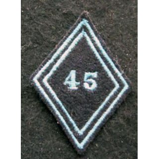 LOSANGE DE BRAS MODÈLE 45 : Ecusson troupe du 45° bataillon de Transmissions