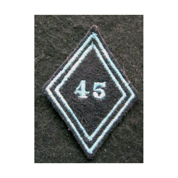 LOSANGE DE BRAS MODÈLE 45 : Ecusson troupe du 45° bataillon de Transmissions