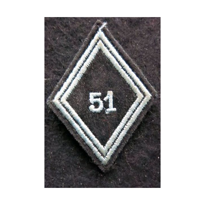 LOSANGE DE BRAS MODÈLE 45 : Ecusson troupe du 51° bataillon de Transmissions