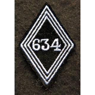 LOSANGE DE BRAS MODÈLE 45 : Ecusson sous officiers de la 636° compagnie de câbles hertziens