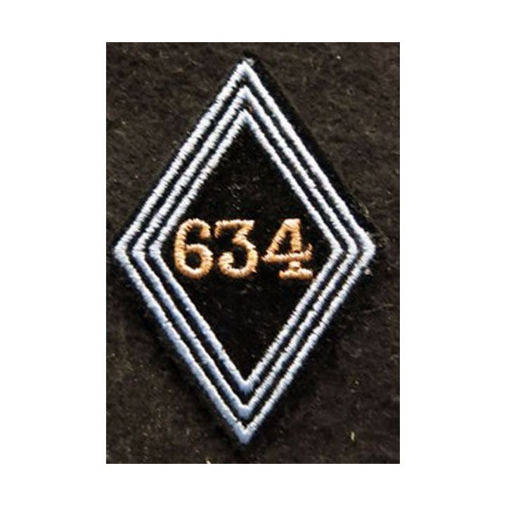 LOSANGE DE BRAS MODÈLE 45 : Ecusson troupe de la 634° compagnie de câbles hertziens Tlemcen Algérie
