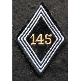 LOSANGE DE BRAS MODÈLE 45 : Ecusson sous officiers 2° compagnie du 145° bataillon de Transmissions