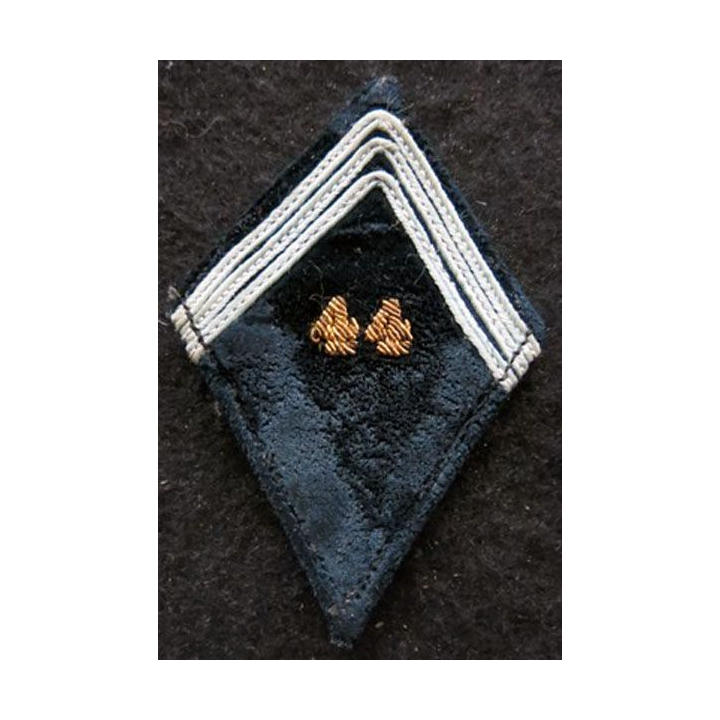 LOSANGE DE BRAS MODÈLE 45 : Ecusson précoce officier 44° Bataillon de Transmissions INDO 1949