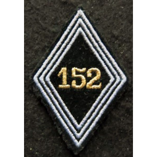 LOSANGE DE BRAS MODÈLE 45 : Ecusson sous officiers du 152° bataillon de Transmissions AFN