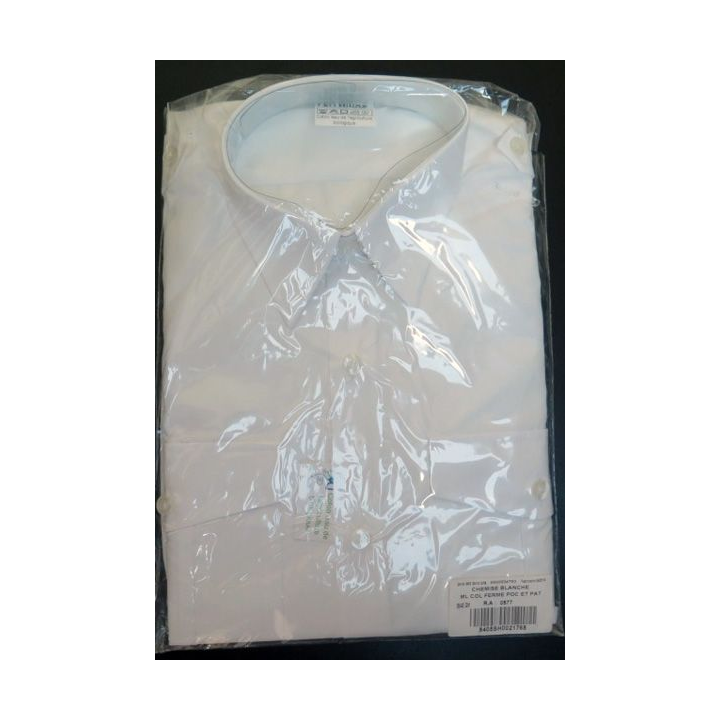 Chemise blanche neuve manche longue Léo Minor taille 39-40