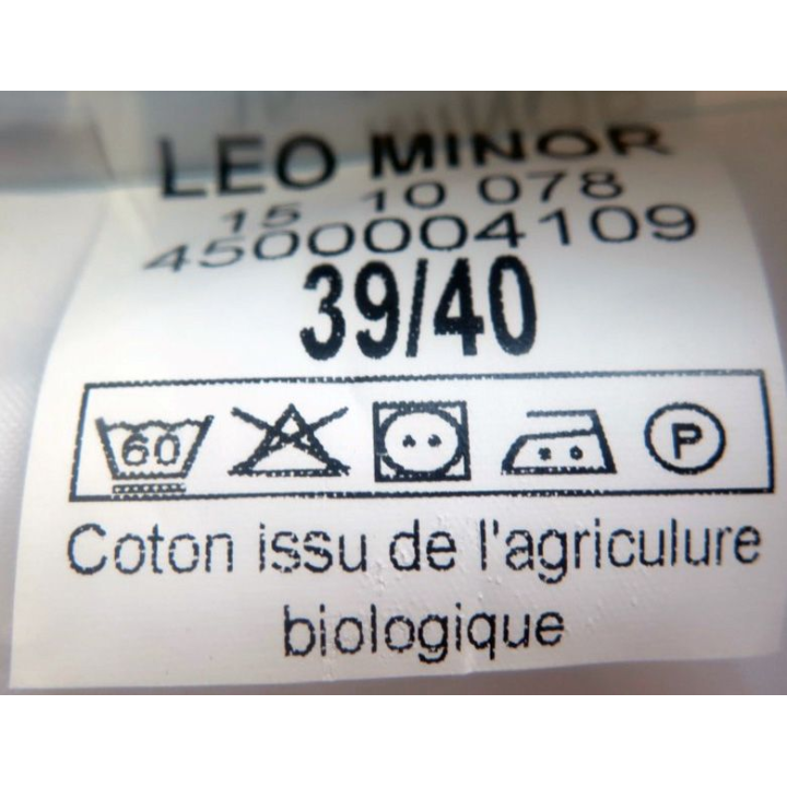 Chemise blanche neuve manche courte Léo Minor taille 39-40