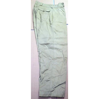 Vieux pantalon de brousse en toile épaisse kaki clair de la société Ariel 33