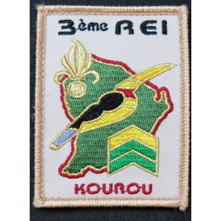 3° REI : insigne de manche du 3° Régiment étranger d'infanterie  à Kourou sur scratch