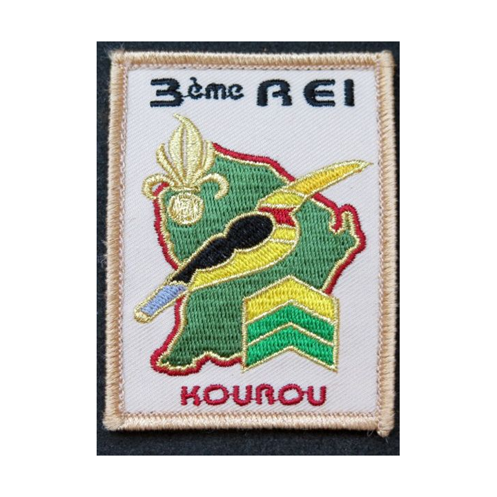 3° REI : insigne de manche du 3° Régiment étranger d'infanterie  à Kourou sur scratch