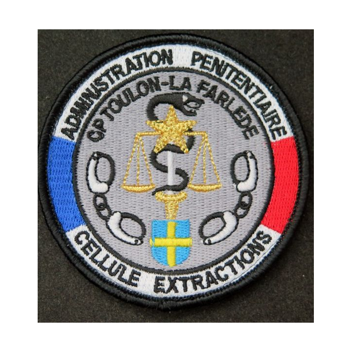 Insigne administration pénitentière CP Toulon Farlede cellule extraction