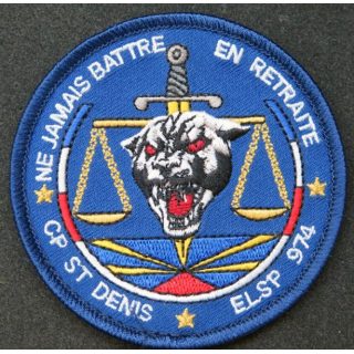Insigne tissu de l'administration pénitentière CP Saint Denis ELSP 974 sur scratch