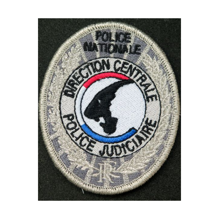 Insigne tissu de la Direction Centrale de la Police Judiciaire sur scratch