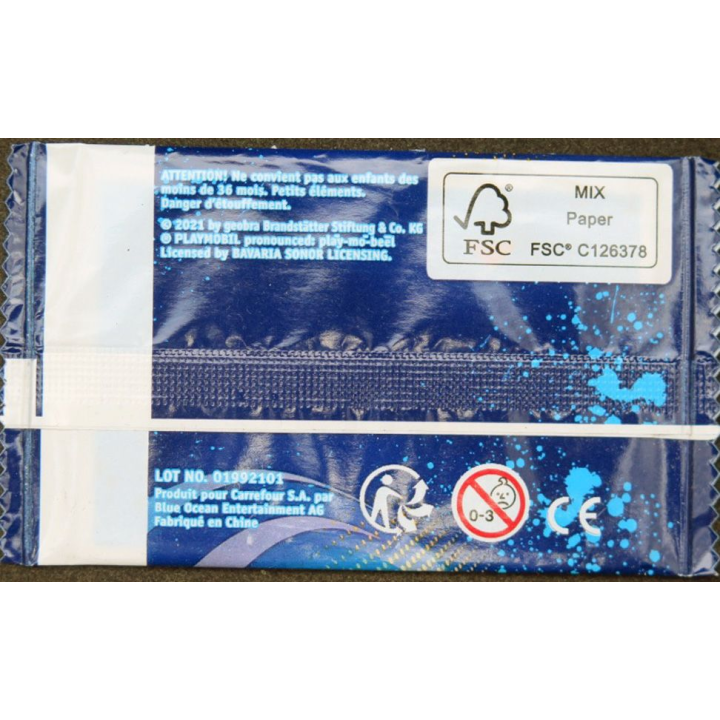 Pochette neuve de 3 cartes de Playmobil le monde du sport de Carrefour