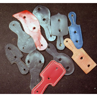 lot de 10 supports d'insignes en cuir