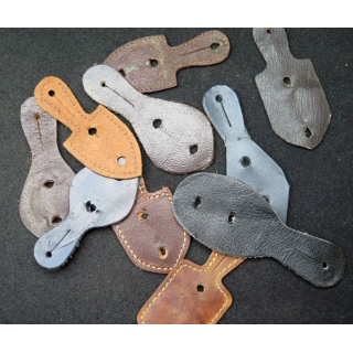 lot de 10 supports d'insignes en cuir