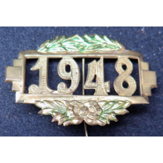 Insigne de la classe 1948 en laiton de largeur 4,6 cm 