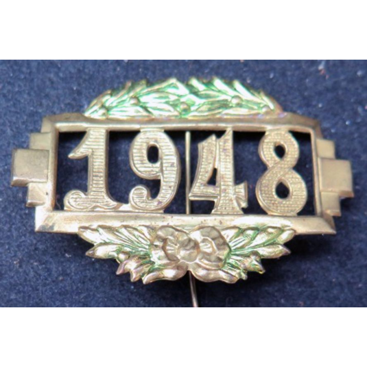 Insigne de la classe 1948 en laiton de largeur 4,6 cm 