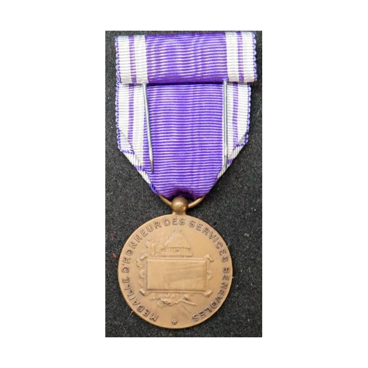 FRANCE : médaille d'Honneur des services bénévoles en bronze
