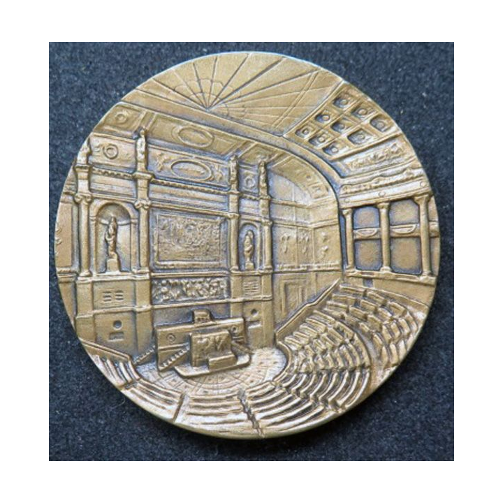 Médaille de l'assemblée nationale française en bronze et en relief diamètre 5 cm