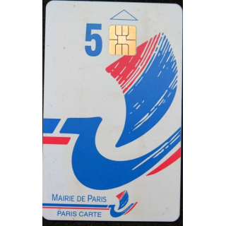 TELECARTE : télécarte 5 à 10 € de stationnement de la Mairie de Paris