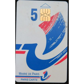 TELECARTE : télécarte 5 à 10 € de stationnement de la Mairie de Paris