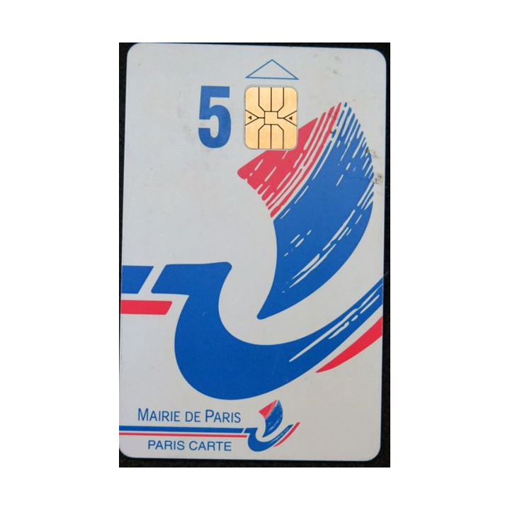 TELECARTE : télécarte 5 à 10 € de stationnement de la Mairie de Paris