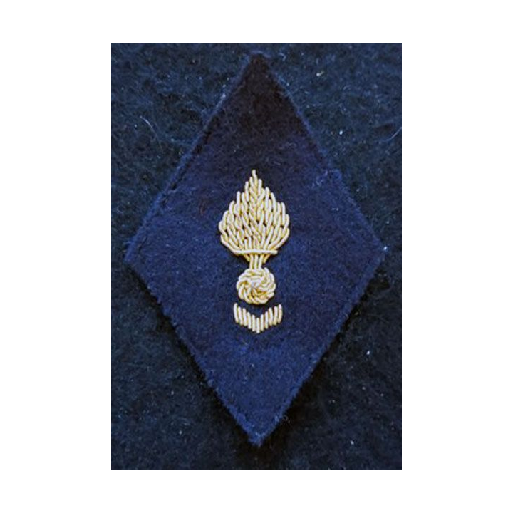 LOSANGE DE BRAS MODÈLE 45 : Ecusson modèle sous officiers PFAT GSEM ancien statut en cannetille