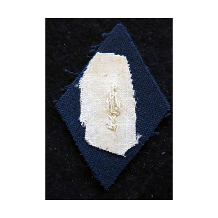 LOSANGE DE BRAS MODÈLE 45 : Ecusson modèle officiers PFAT du Matériel tenue hiver 1958 en cannetille or