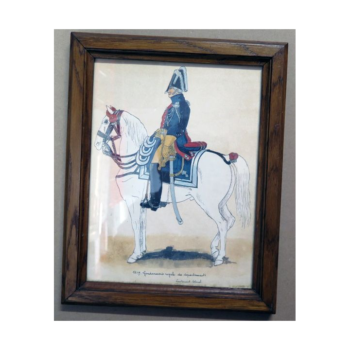 Cadre : 1819 Gendarmerie royale des départements (Lieutenant-Colonel)