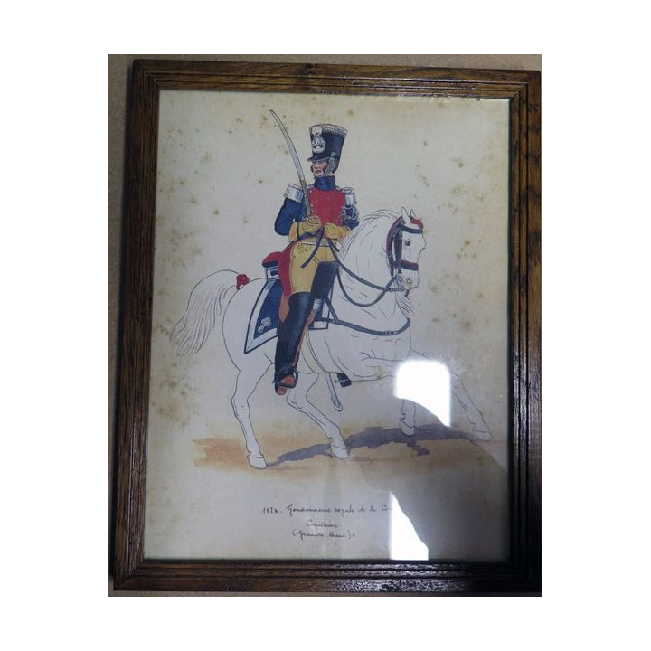 Cadre : 1824 Gendarmerie royale de la Corse (Capitaine Grande tenue)