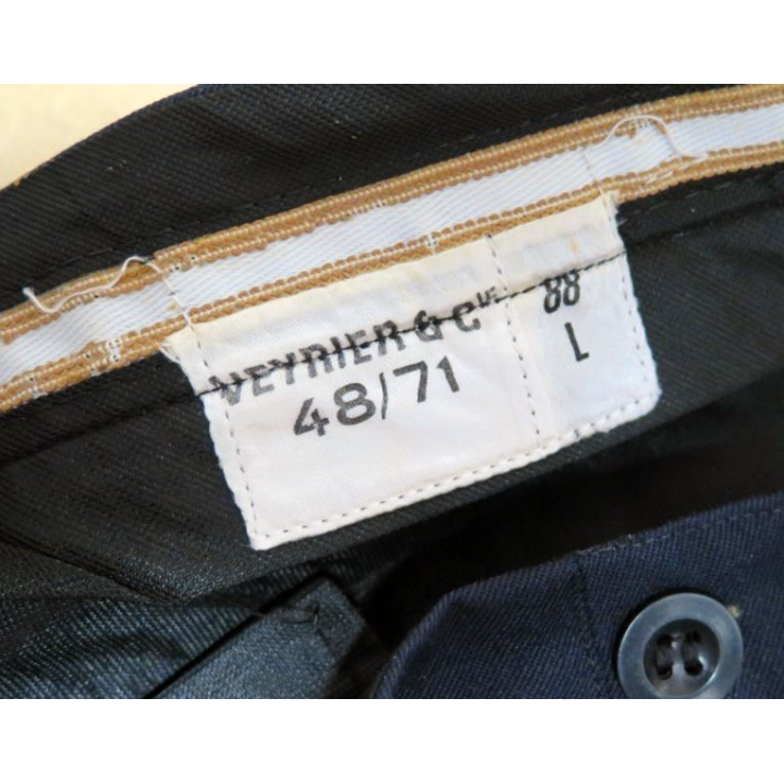 Pantalon de gendarmerie de l'armée de l'air de taille 88 L Veyrier 48/71 